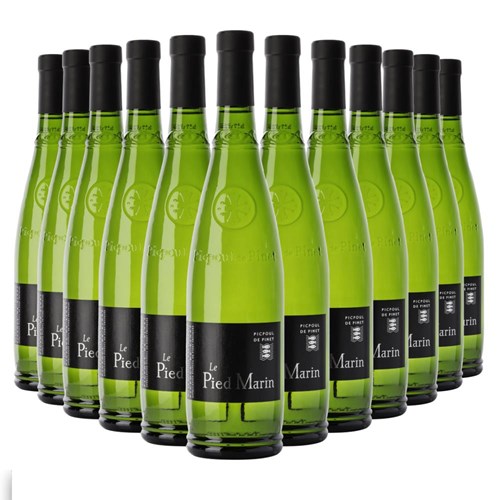 Case of 12 Picpoul de Pinet Le Pied Marin AOC 75cl White Wine